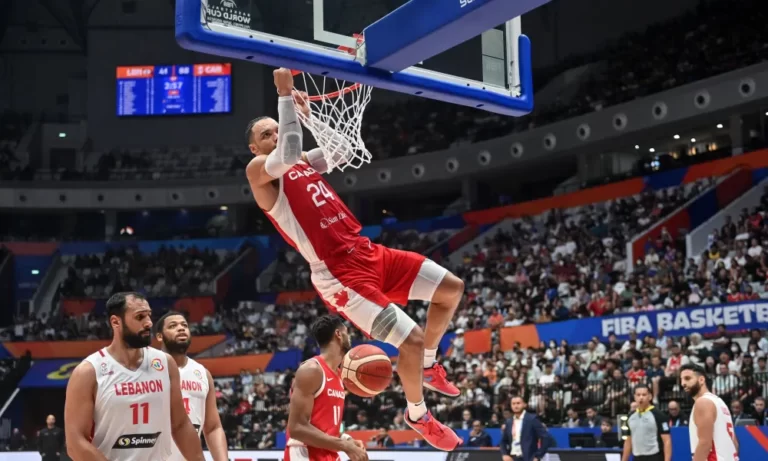 Dillon Brooks pada saat melawan Lebanon pada FIBA World Cup 2023 di Indonesia Arena (Photo : ADEK BERRY/AFP via Getty Images)