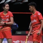 Dejan/Gloria Kalahkan Yamashita/Shinoya di Japan Open 2023 Pasangan Dejan Ferdinansyah/Gloria Emanuelle Widjaja. (Foto: Twitter/@INABadminton)