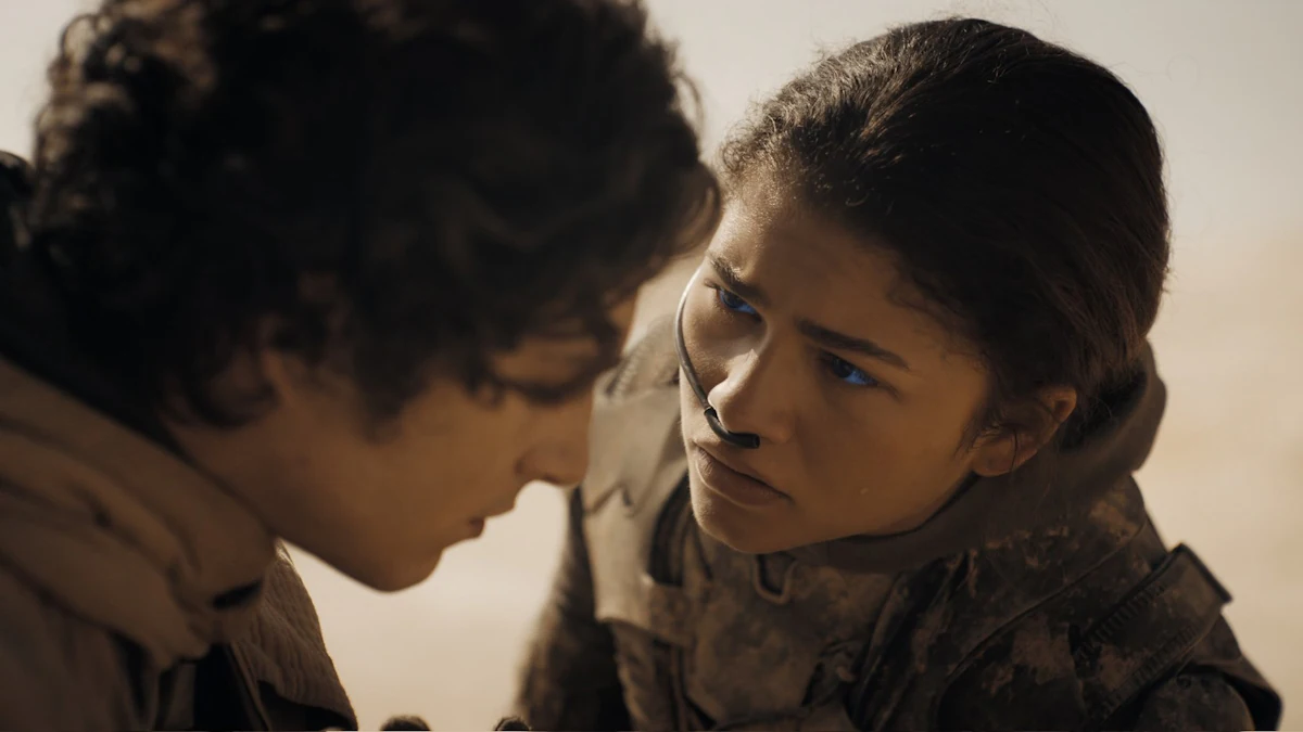Zendaya dan Timothe Chalamet di trailer Dune 2