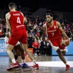 Tiket Pertandingan Pembuka FIBA 2023 Indonesia Pembuka Ludes Jahvon Henry-blair pada kulaifikasi Piala Dunia FIBA Basketball 2023 di Edmonton - Expo Centre, Kanada (Photo : fiba.basketball)