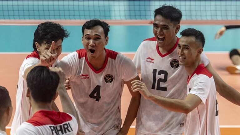 Timnas Voli Putra Indonesia Melaju Ke Babak Final Foto: ANTARA FOTO/MUHAMMAD ADIMAJA