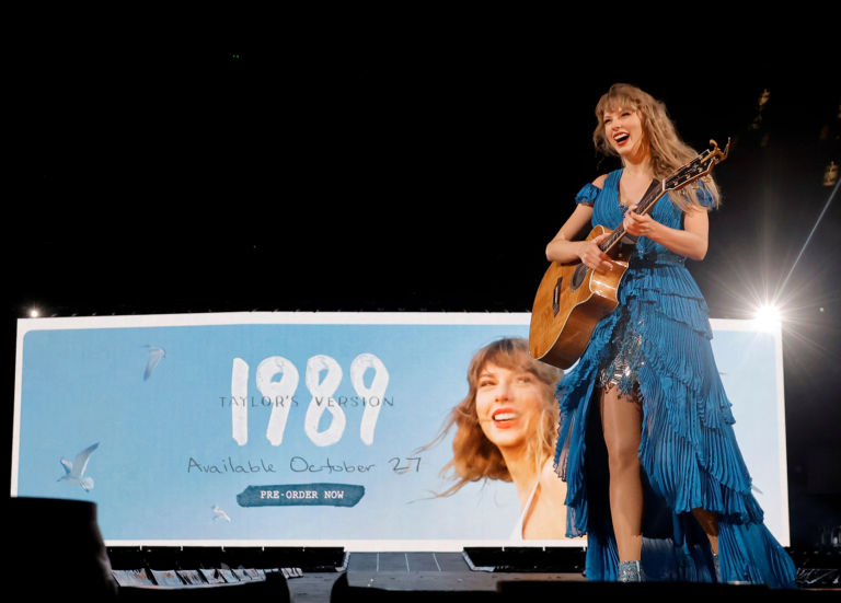 Taylor Swift performs onstage during "Taylor Swift | The Eras Tour" at SoFi Stadium on August 09, 2023 in Inglewood, California. (Photo by Kevin Winter/TAS23/Getty Images for TAS Rights Management)