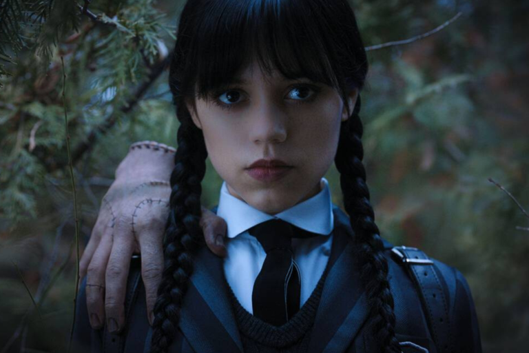 Thing, Jenna Ortega, "Wednesday" (2022). Photo credit: Netflix