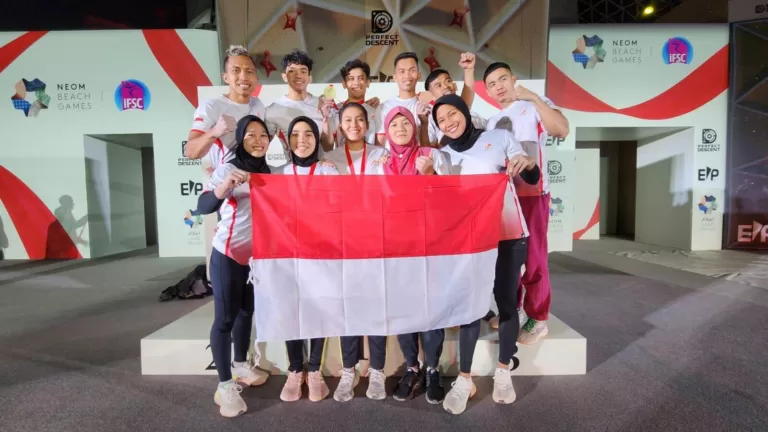 Atlet Panjat Tebing Indonesia di Neom IFSC Master 2023 di Arab Saudi