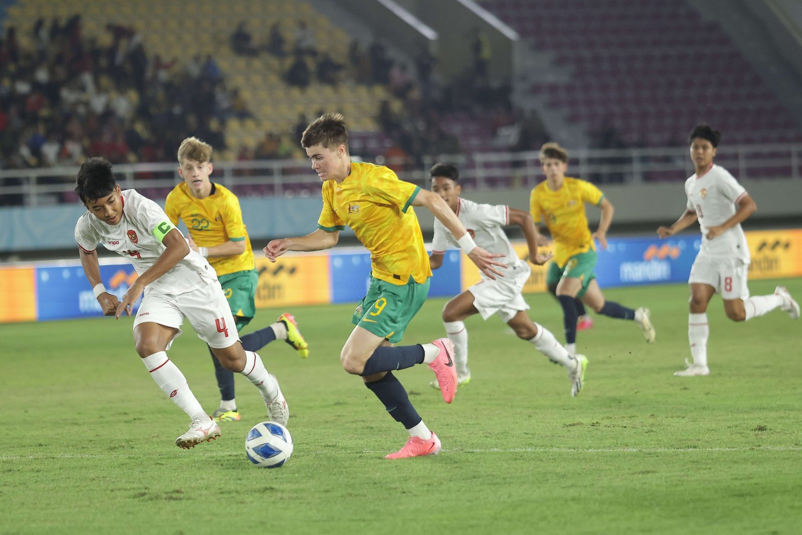 Berjuang Dengan 10 Pemain, Indonesia Kalah 3-5 Dari Australia di Piala AFF U-16 2024. Sumber Gambar : RRI