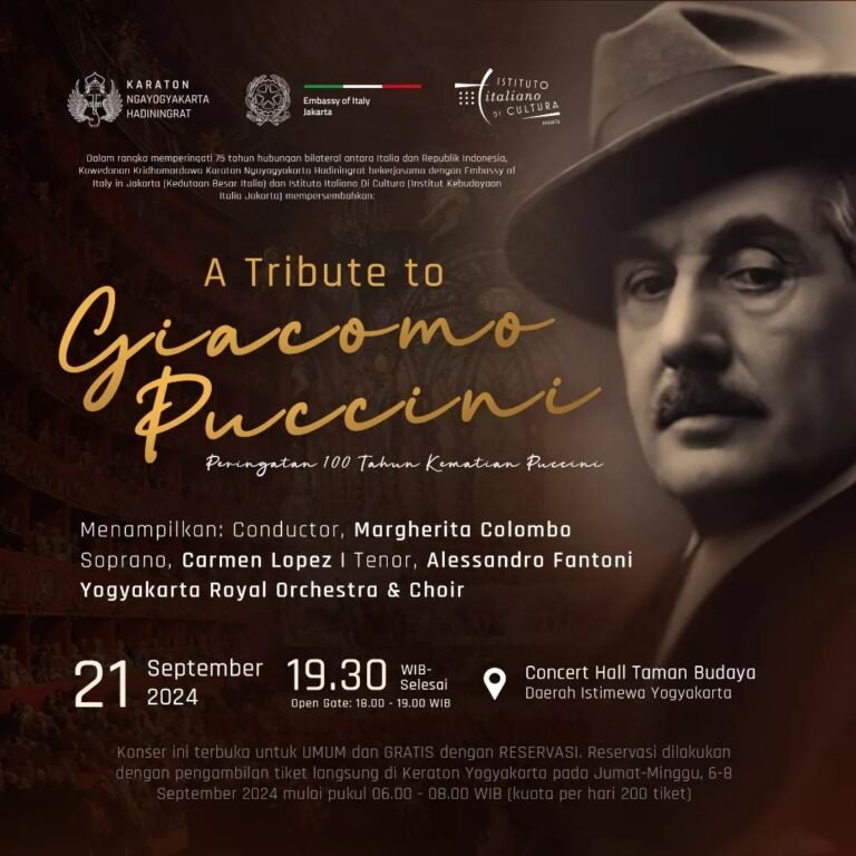 A Tribute to Giacomo Puccini, Peringatan 100 Tahun Kematian Puccini orkestra keraton Yogyakarta