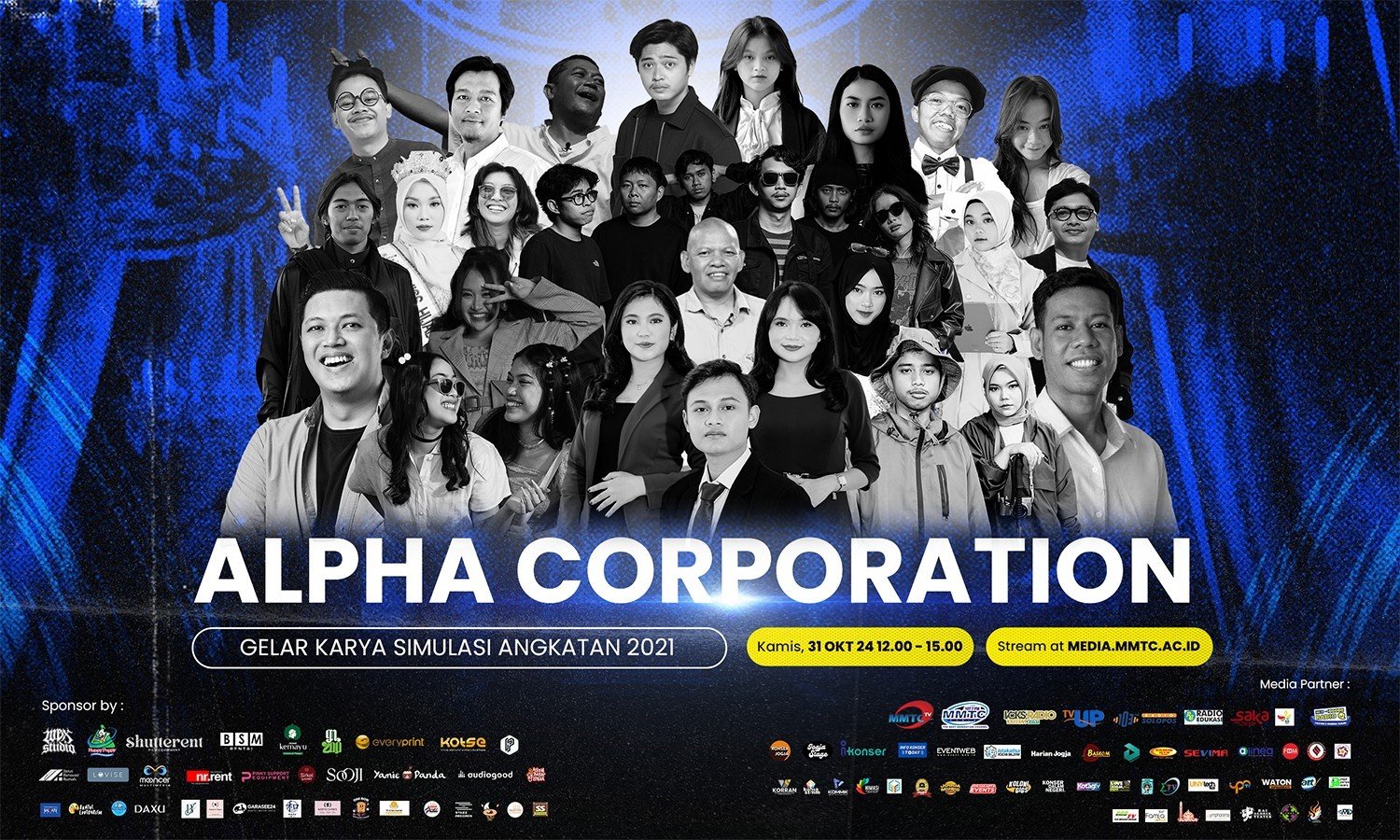 Poster Resmi All Program Gelar Karya Simulasi 2024 MMTC Media By Alpha Corp