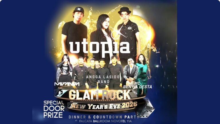 UTOPIA Comeback di Kulon Progo: Rayakan NYE 2026 Bergaya Glam Rock di Novotel & Ibis