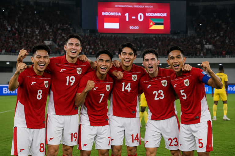 Timnas Indonesia Taklukkan Mozambik 1-0, Perkuat Tren Positif di FIFA Matchday