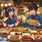Ren dan Reina menikmati hidangan 60 Seconds to Tokyo