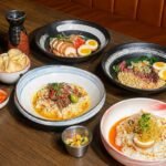 Grilled Chicken Ramen, Gultik, Steak & Egg Ramen, Congee with Homemade Chilli Oil (dari kiri - kanan)